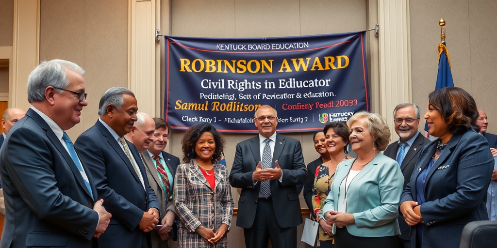 Kentucky Board of Education Invites Nominations for 2026 Robinson Award Celebrating Diversity and Equity